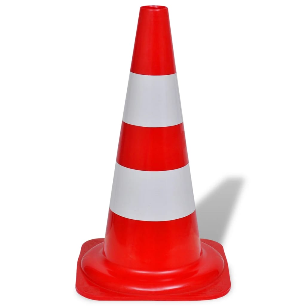 NNEVL 10 Reflective Traffic Cones Red and White 50 cm-2