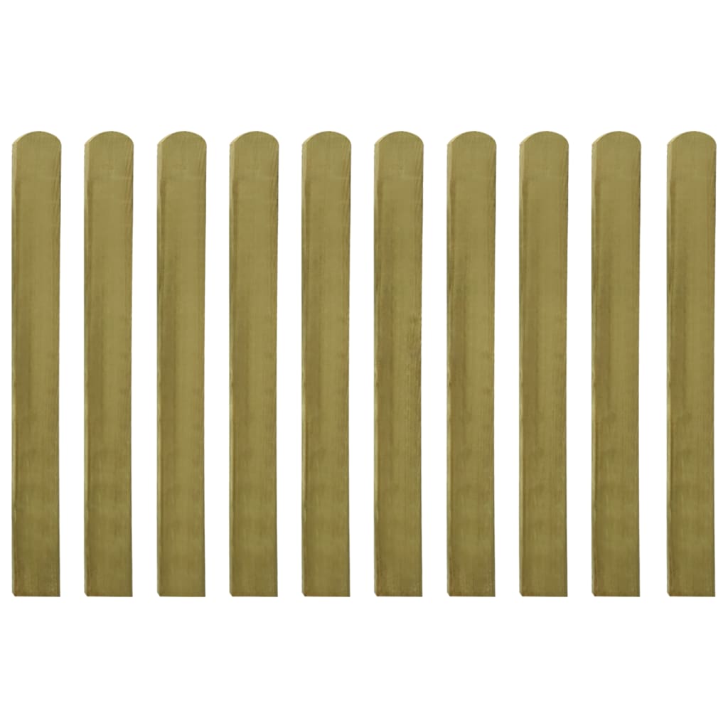 NNEVL 30 pcs Impregnated Fence Slats Wood 100 cm-0