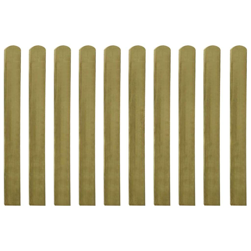 NNEVL 30 pcs Impregnated Fence Slats Wood 100 cm-1
