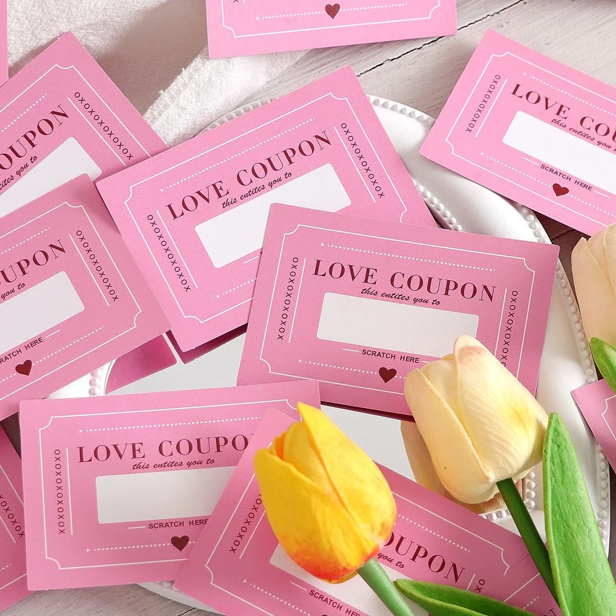 NNEOBA 10-Piece Scratch-Off Love Coupons for Valentines & Birthdays-1